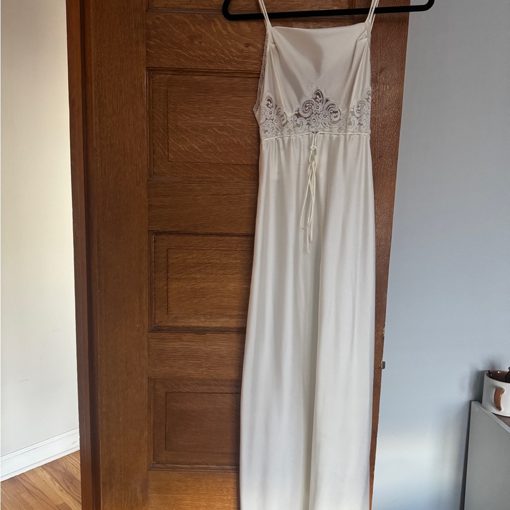 Vintage Christian Dior Lace and Satin White Slip